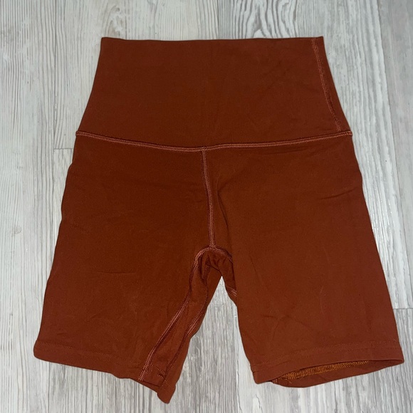 lululemon athletica Pants - Lululemon Athletica Align High-Waisted Rust Shorts